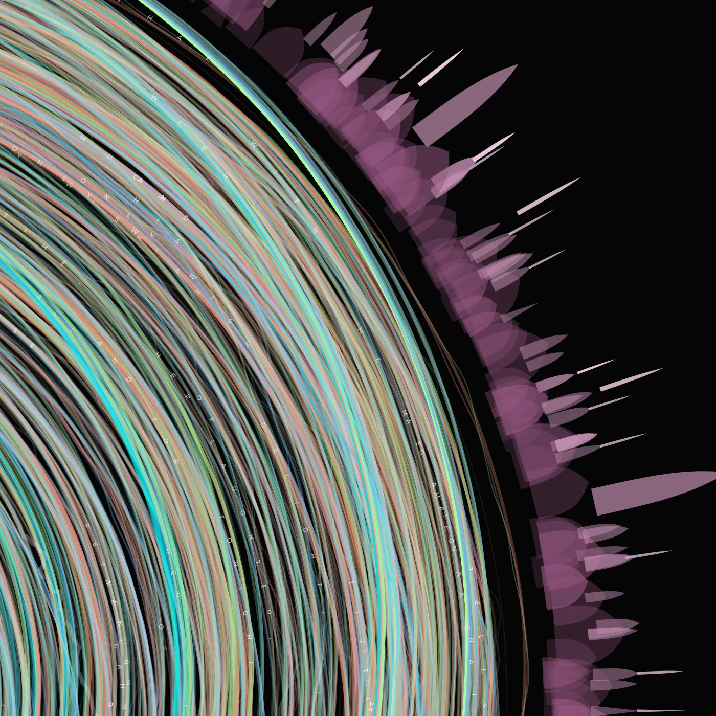 Detail crop showing a structural boundary where ring character and spacing visibly change