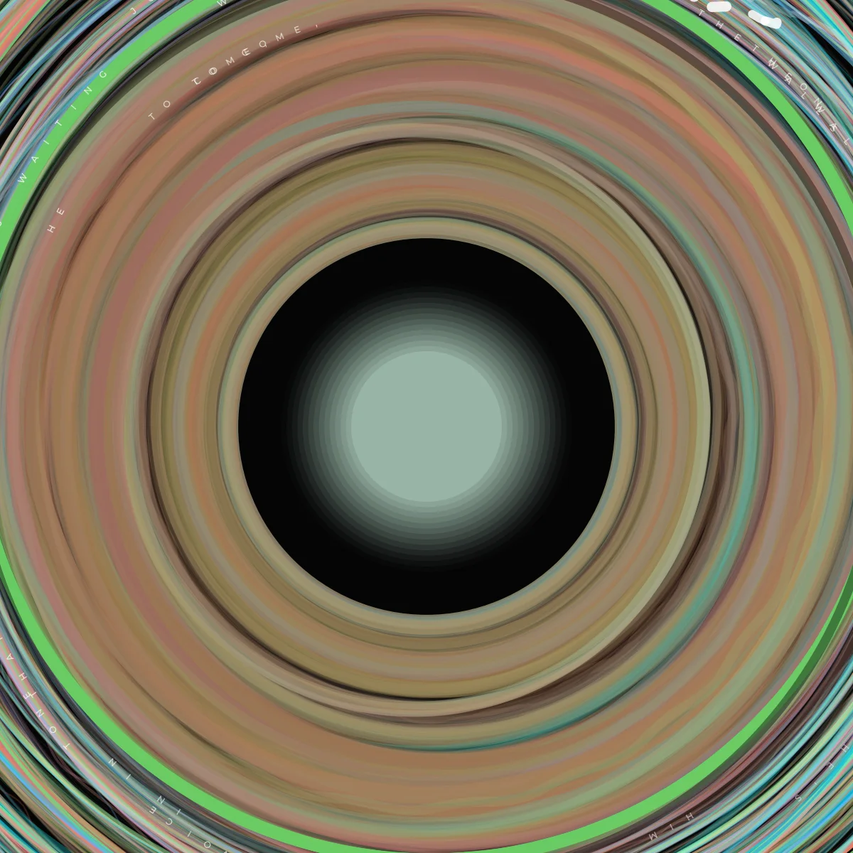 Detail crop of the sonicture core showing the harmonic identity gradient